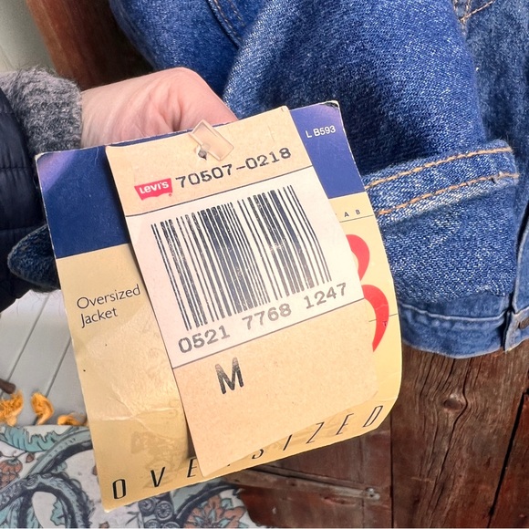 NWT Vintage Levi's Trucker 593 Jean Jacket size M - Picture 4 of 8
